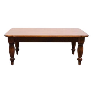 Nichols & Stone Solid Cherry Early American Colonial 52" Accent Coffee Table For Sale