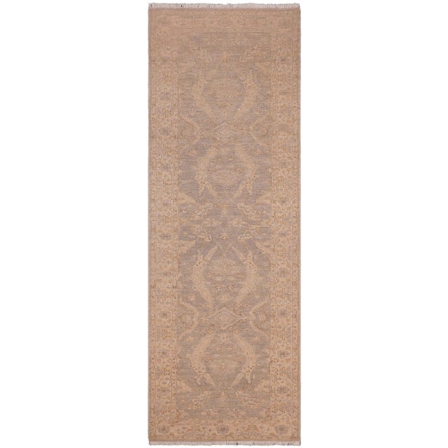 Ziegler Grey/Beige Wool Runner Rug- 2'7'' X 9'4'' For Sale - Image 10 of 10