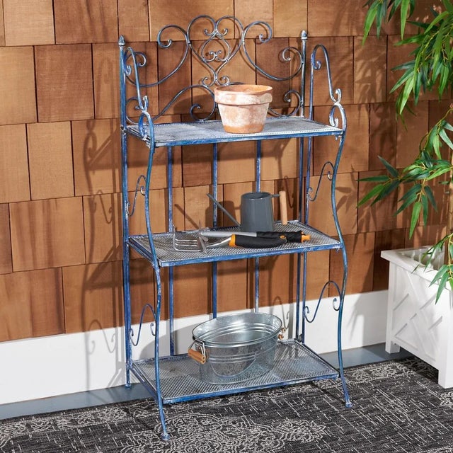 2020s Torus 3-Tier Shelf - Mossy Blue For Sale - Image 5 of 11