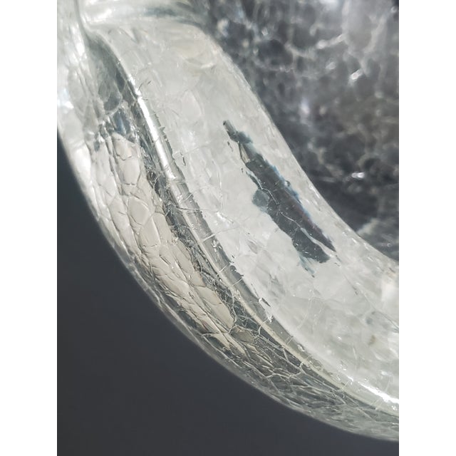 1980s Renato Anatra Murano Ghiacciato Glass Bowl For Sale - Image 9 of 12