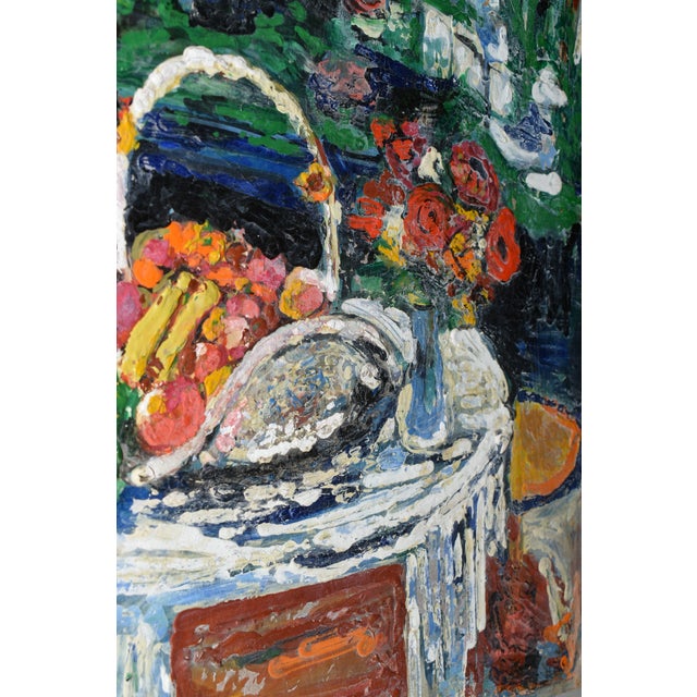 Landscape Composition, 1960s, Oil Painting on Panel For Sale - Image 6 of 10