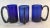 Traditional 1970s Hand Blown Mexican Cobalt Mugs - Set of 3 For Sale - Image 3 of 6