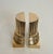 Metal Pair of brass bookends representing columns For Sale - Image 7 of 12