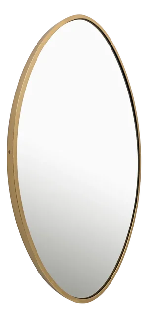 Mid-Century Modern Italian Brass Wall Mirror attributed Gio Ponti, 1950s