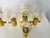 This exquisite brass and glass chandelier, designed by the renowned Swedish designer Hans-Agne Jakobsson in the 1960s, is...