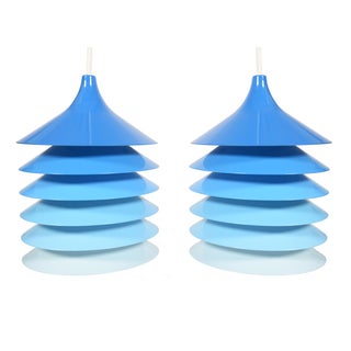 Bent Gantzel-Boysen Blue Ombre Pendants - A Pair For Sale