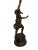 Bronze Cherub Child on Marble Base, 20th-Century For Sale - Image 5 of 10