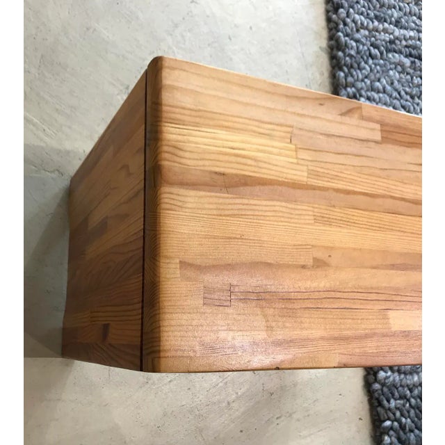 1970s French Pine S14 Les Arcs Bench attributed to Charlotte Perriand, 1970s For Sale - Image 5 of 6