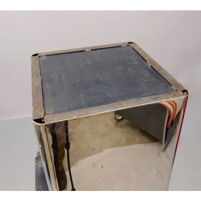 Metal Custom Built Stainless Steel Base Pedestal or Table in Style of Pace For Sale - Image 7 of 10