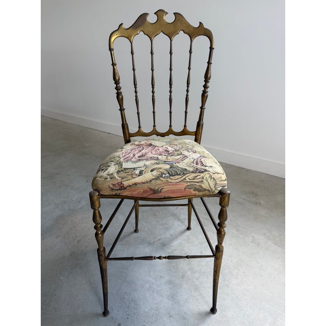 Brass Chiavari Chairs, Italy, 1960s, Fratelli Levaggi/Guiseppe Gaetano Descalzi For Sale - Image 10 of 11
