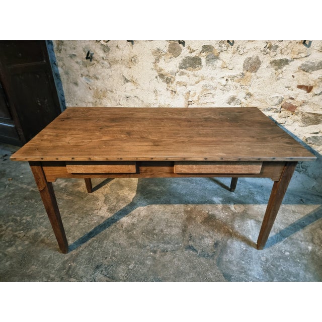 Antique Early 20th Century French Oak Dining Table, 1890s For Sale - Image 14 of 17