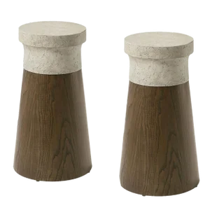 Pair of Small Cylinder Tables