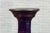 Chinese Antique Dark Blue Glazed Pedestal Stand with Raised Motifs For Sale - Image 4 of 10