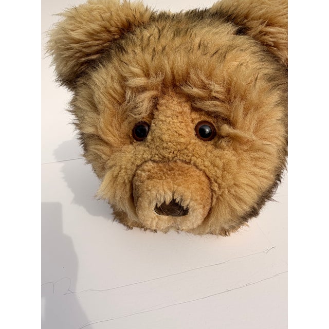 Mid-Century Modern Park Ave Scully & Scully Plush Bear Lambs Wool Foot Stool Ottoman 1950s Luxury For Sale - Image 3 of 14