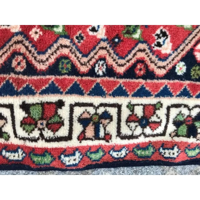 Blue Vintage Wool Yalameh Rug, 1980s For Sale - Image 8 of 11