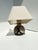 Mid-Century Modern Vintage Ceramic Table Lamp with Circular Decoration and Swivel Lampshade, Germany, 1960s For Sale - Image 3 of 18