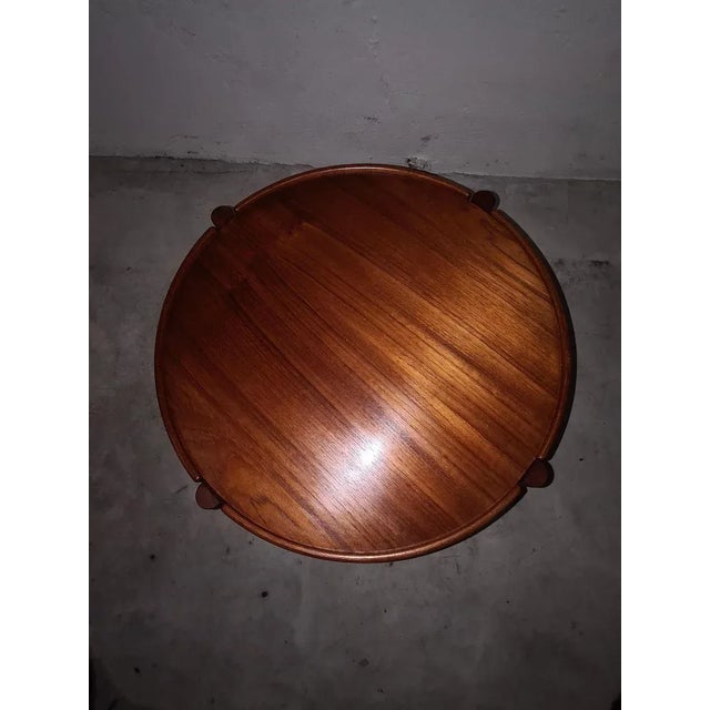 Mid-Century Teak & Cork Coffee Table For Sale - Image 11 of 17