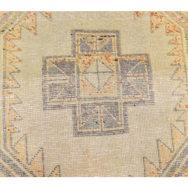 1970s Turkish Oushak Wool Rug For Sale - Image 5 of 8