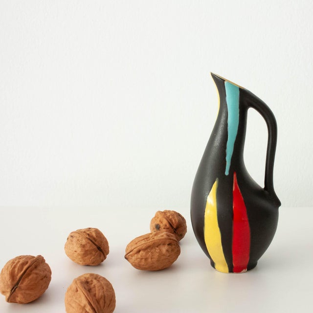 Mid-Century Modern Vintage West German Ceramic Jar from Scheurich, 1950s For Sale - Image 3 of 12