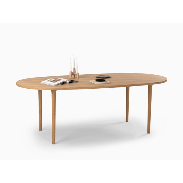 Minimalist Modern Table in Oak by Pedro Sotomayor For Sale - Image 13 of 13