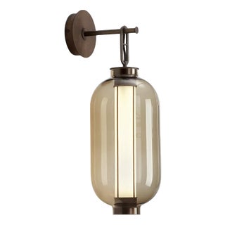 Bai a Ba Ba Bronze-Amber Glass Diffuser Wall Lamp by Neri and Hu for Parachilna For Sale