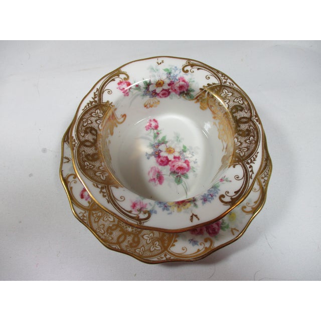 L. Bernardaud and Co. Antique Limoges France Porcelain Custard Ramekins Set- 6 Pieces For Sale - Image 4 of 9