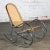 Brown 1970’s Bauhaus Style Chrome Tube Bentwood & Cane Rocking Chair or Rocker For Sale - Image 8 of 12