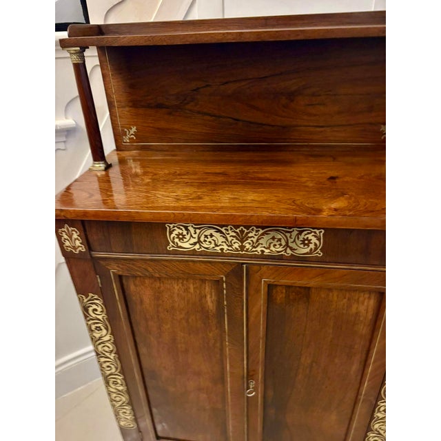 Antique Regency Mahogany Chiffonier or Side Cabinet, 1820 For Sale - Image 13 of 15