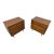 Mid-Century Modern 3-Drawer Walnut Bachelor Chests - Set of 2 - Refinished! For Sale