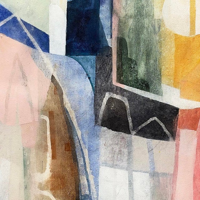 The Big Apple III - Original Abstract Urban Architecture Acrylic Painting on Canvas by Maria C. Bernhardsson For Sale - Image 4 of 6