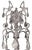 Italian 20th Century Silver Leaf Wrought Iron Chandelier With Rock Crystal For Sale - Image 9 of 9