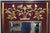 LaBarge Mirrors of Holland, Michigan, USA, offered this stunning mirror in the mid-1950's. Textured red velvet serves as a...