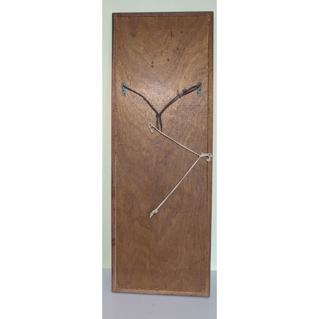 Brown Mid-Century Abstract Wood Sculpture Carved Fish 1960s For Sale - Image 8 of 14
