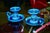 1960s Rimini Blue Ceramic Candlesticks by Aldo Londi for Bitossi, Italy, 1960, Set of 2 For Sale - Image 5 of 8