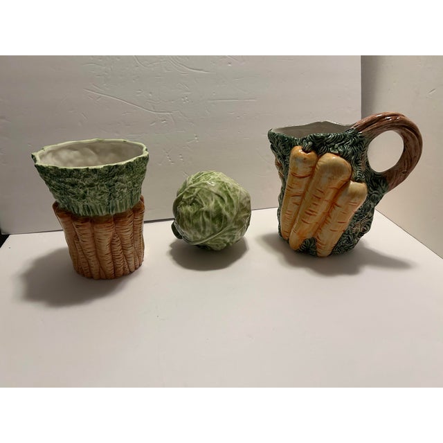 Late 20th Century Carrot Majolica-Style Vase For Sale - Image 11 of 11