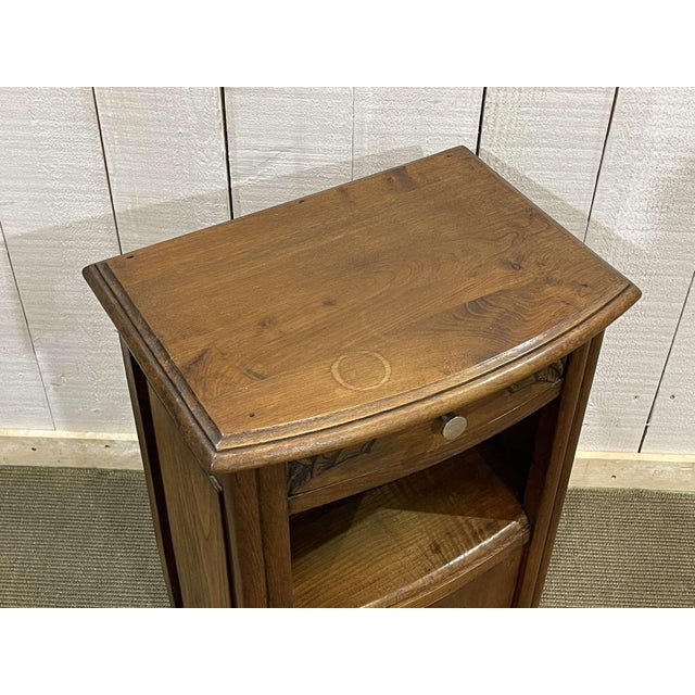 1930s Art Deco Oak Bedside Table, 1950s For Sale - Image 5 of 7