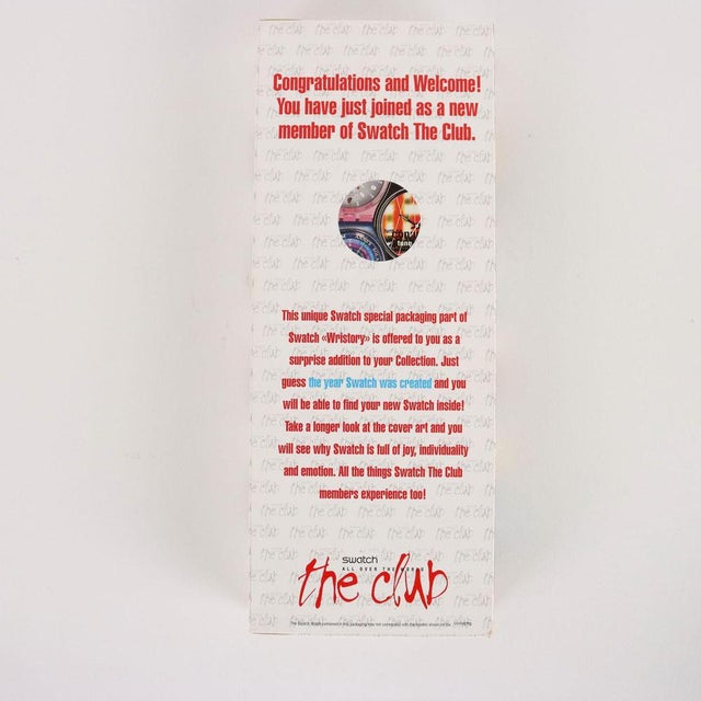 Yellow Vintage The Club Wristory Surprise Watch from Swatch, Switzerland For Sale - Image 8 of 9