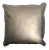 Faux Leather Antique Gold Color Pillow With Piping For Sale