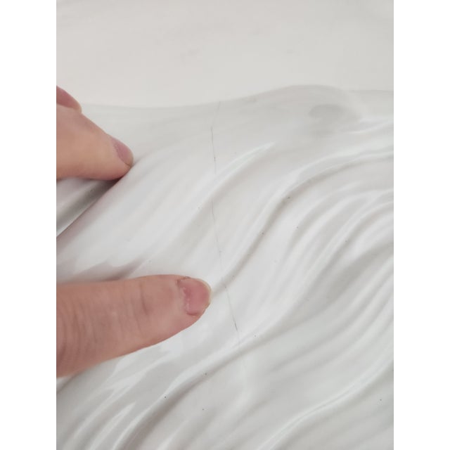 1980s 1980s White Bordello Onion Platter For Sale - Image 5 of 9