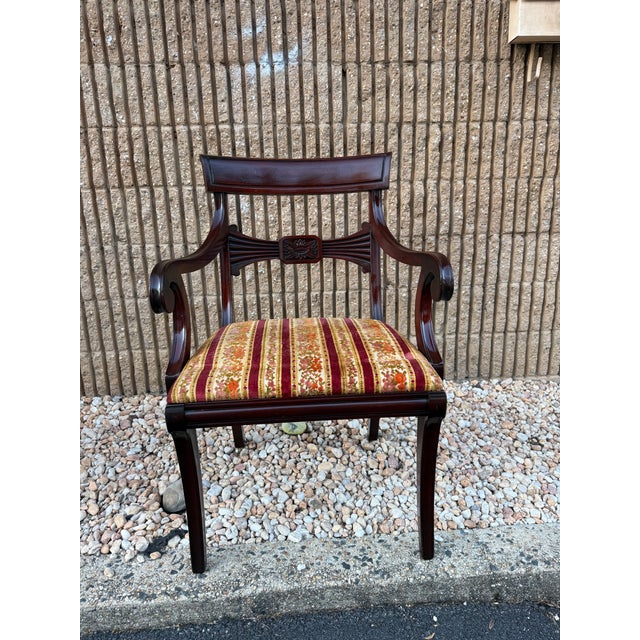 Mid 20th Century Regency Style Mahogany Dining Chairs- Set of 6 For Sale - Image 15 of 17