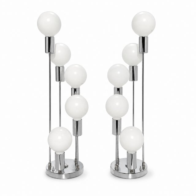 Robert Sonneman Cascade Table Lamps - a Pair For Sale