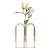 Metal Mirrored Brass Bicaudata Vase by Ilaria Bianchi For Sale - Image 7 of 7