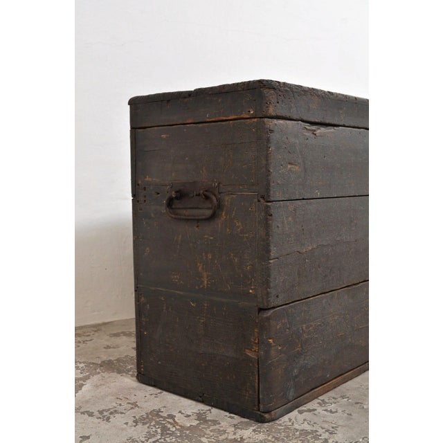 Large chest dating from around 1870. The chest has a beautiful patina and exudes a rich history! There is a drawer at the...