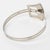 1980s Modernist Silvered Metal Rigid Collar Necklace with Belt Buckle Design For Sale - Image 5 of 8