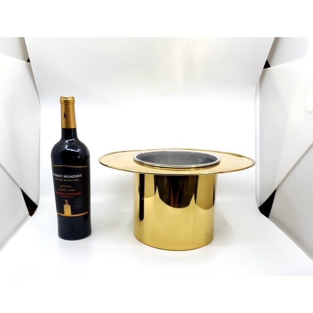 Brass Ice Bucket Champagne Wine For Sale - Image 8 of 11