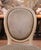 French Mid-Century French Louis XVI Painted Dining Side Chairs With Fabric, Set of 4 For Sale - Image 3 of 11