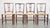 Set of 4 stunningly beautiful 19th century antique English dining room chairs with wicker seats. Do you already see this...
