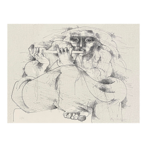1970s Jorge Dumas Musician Lithograph