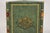 Early 20th Century Vintage Italian Regency Green Leather Triangular Book Form Wastebasket Trash Can For Sale - Image 5 of 12