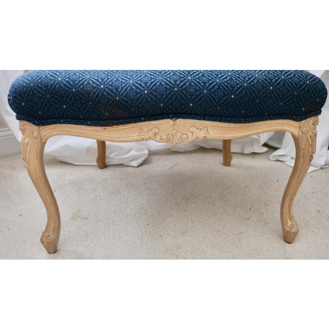 Sherrill Furniture Late 20th Century French Louis XV Bergere Armchair by Sherrill Furniture For Sale - Image 4 of 5